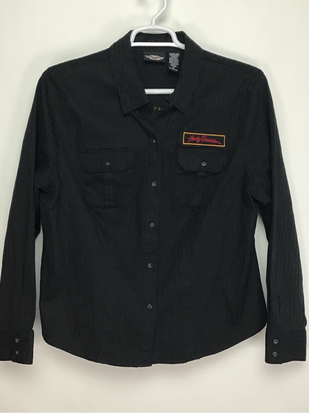 Vintage Harley-Davidson Motorcycles women’s long sleeve button down shirt 18W